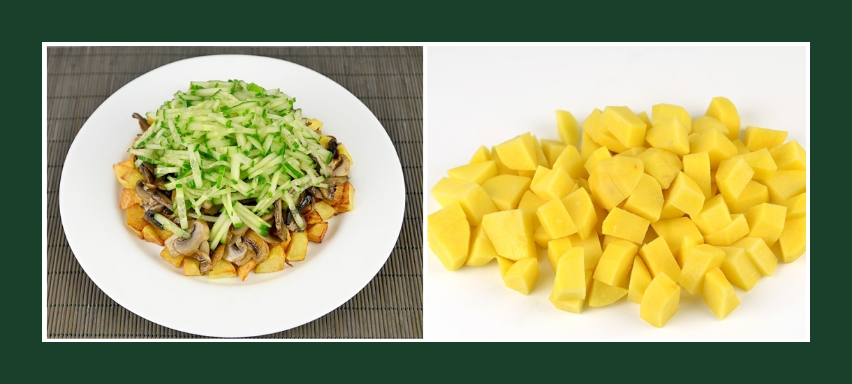 Warmer Salat mit gebratenen Kartoffeln Warmer Salat mit gebratenen Kartoffeln
