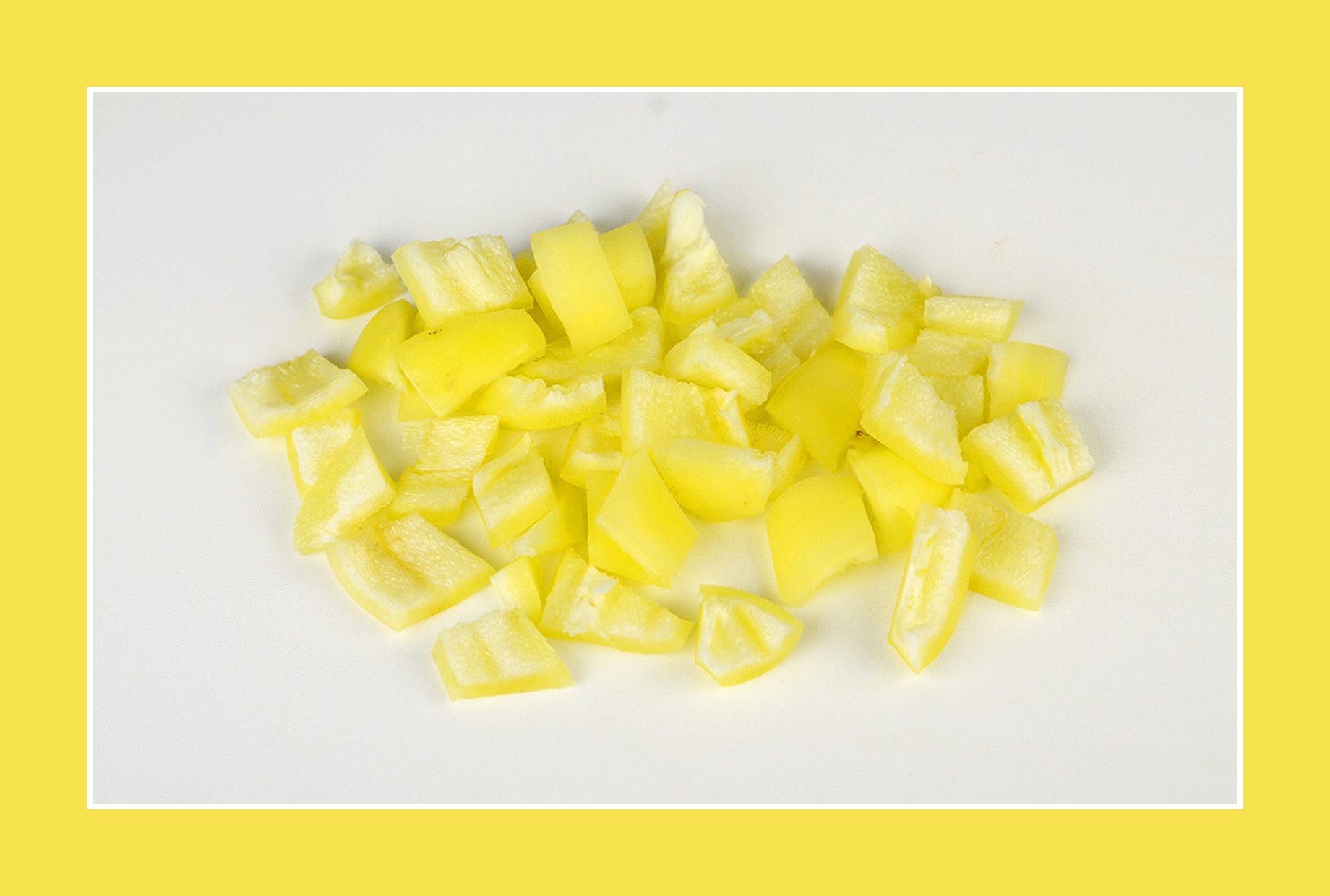 gelbe Paprika für bunten Salat gelbe Paprika für bunten Salat