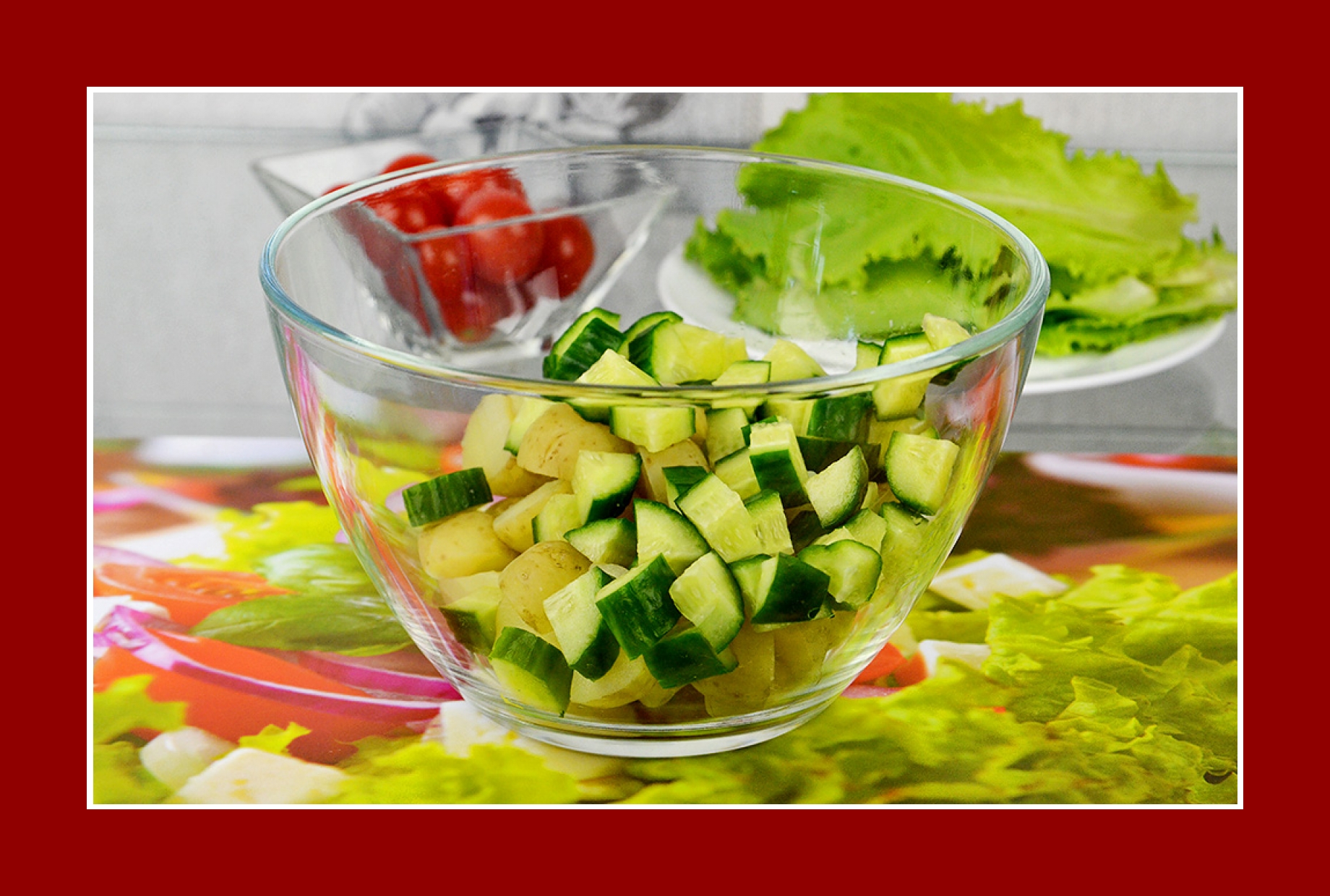 Kartoffelsalat mit Gurken Kartoffelsalat mit Gurken