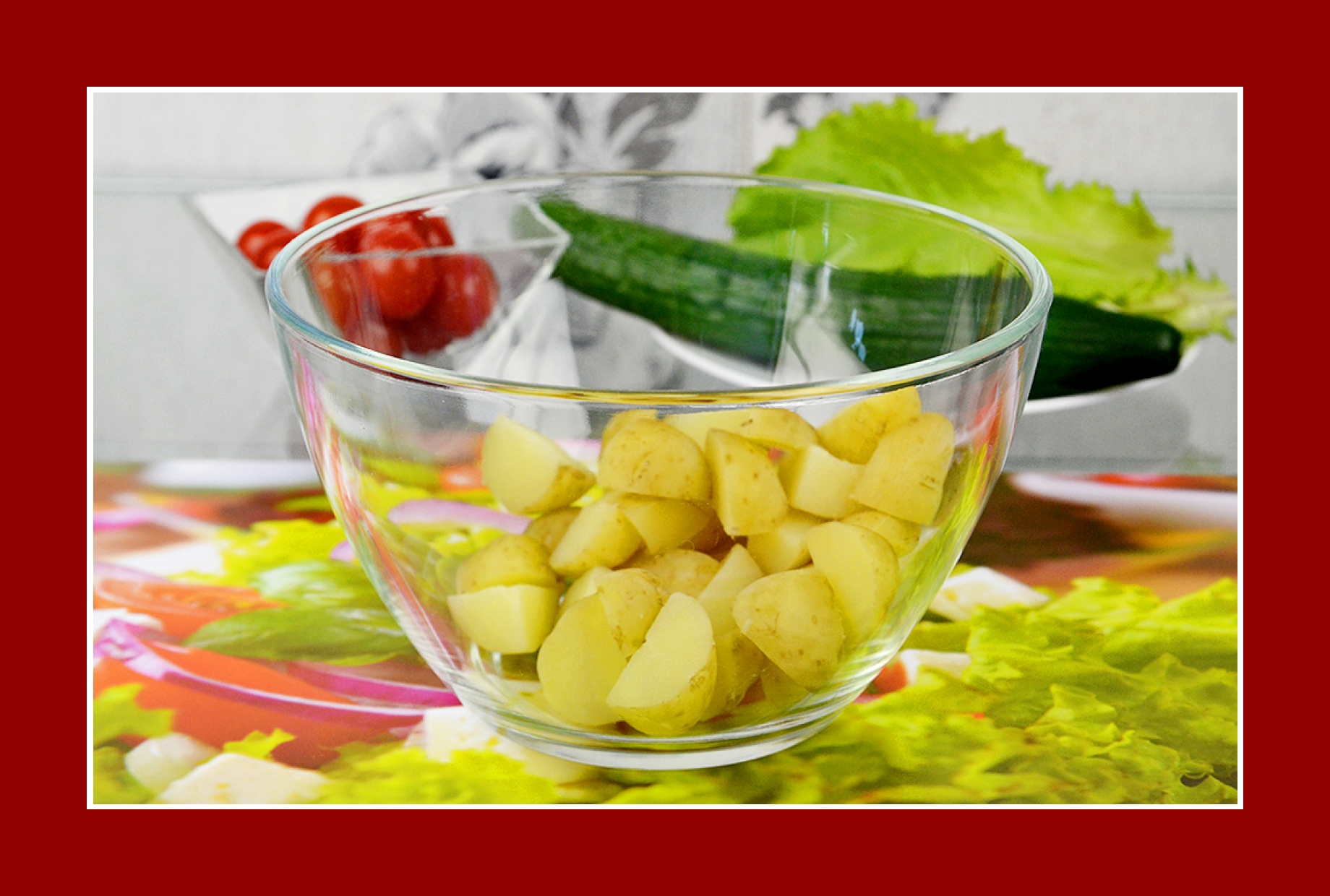 Kartoffelsalat Sommersalat Salat zum Grillen Kartoffelsalat Sommersalat Salat zum Grillen
