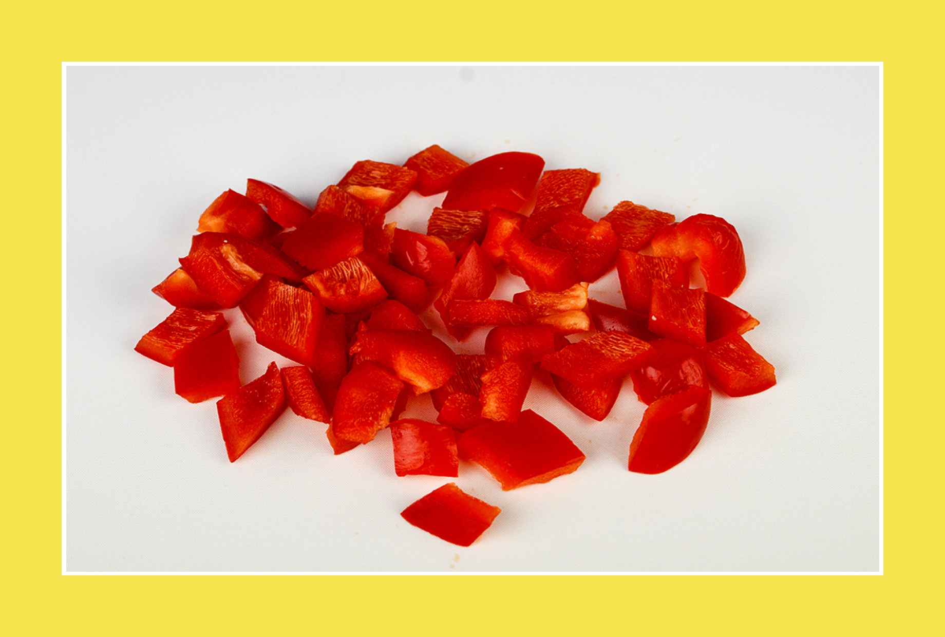 rote Paprika für Paprikasalat, bunten Salat rote Paprika für Paprikasalat, bunten Salat